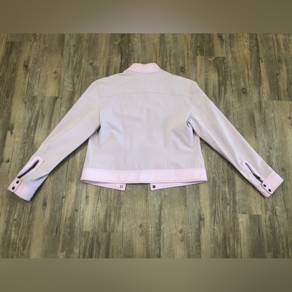 Votre Nom Light Pink Periwinkle Two-Piece Blazer Jacket and Skirt Set - Picture 10 of 15